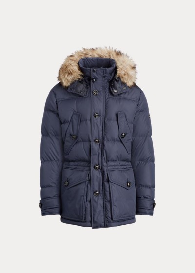 Men's Ralph Lauren RLX Faux-Fur-Trim Down Parka | 736125HOF